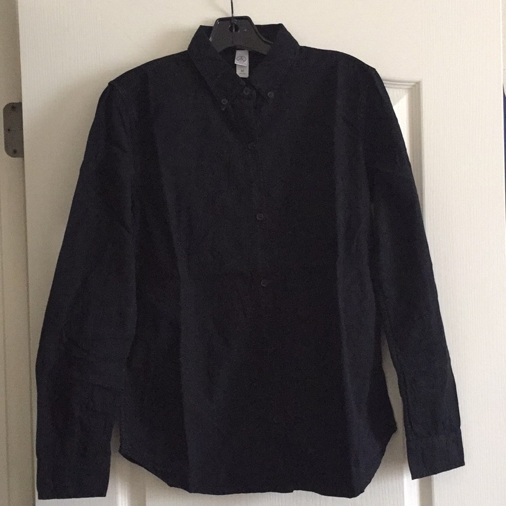 AlternativeApparel Black chambray button down